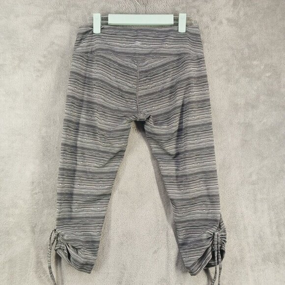 BROOKS Capri Legging M(8-10)Activewear Gray Pull on Spandex Casual Drawstring - Picture 9 of 11